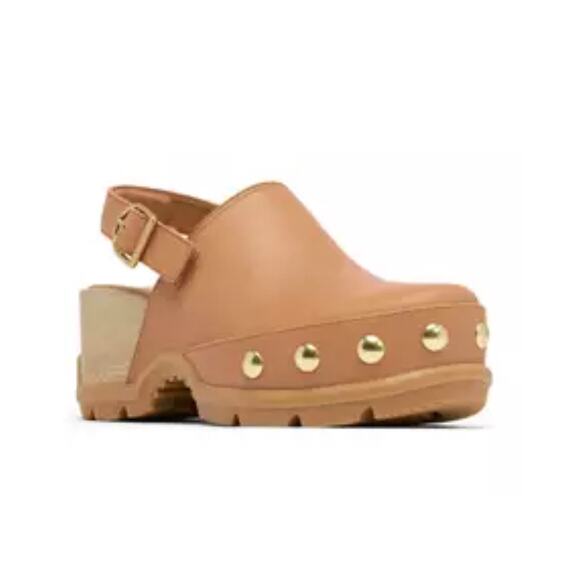 NEW SOREL ROAM'N CLOG RVT Tawney Buff, GUM Women's Size 9 - Picture 1 of 7